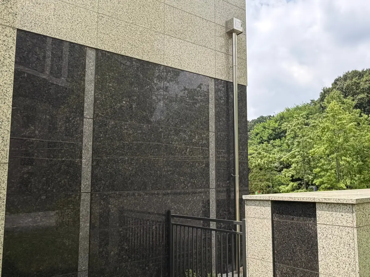 대형 근생건물 스테인리스 우수관 전체 설치 공정 2단계